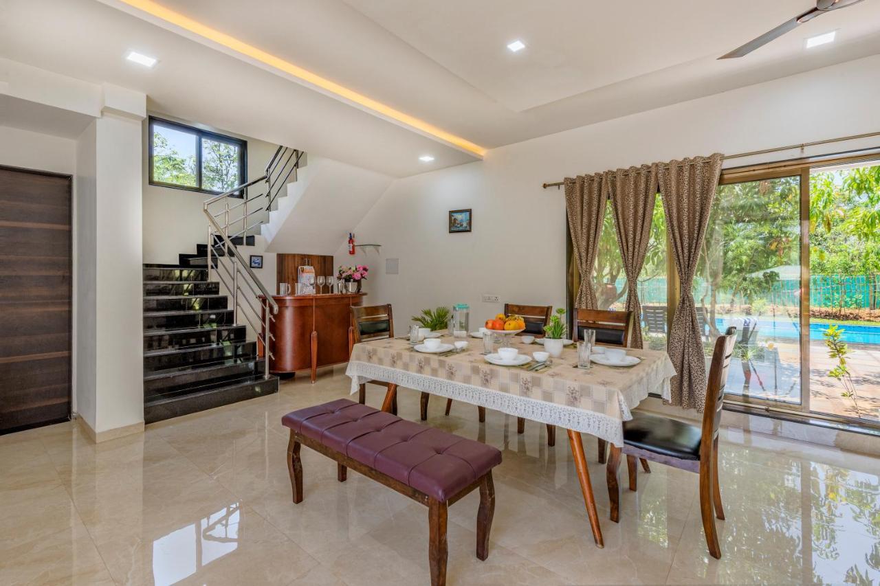 Saffronstays Lakeview Nivara - Farm Stay Villa With Private Pool Near 浦那 外观 照片