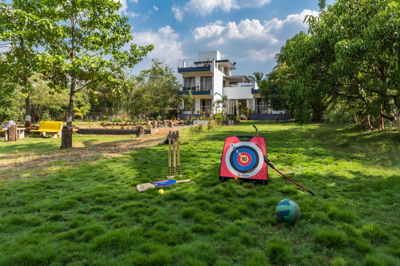Saffronstays Lakeview Nivara - Farm Stay Villa With Private Pool Near 浦那 外观 照片